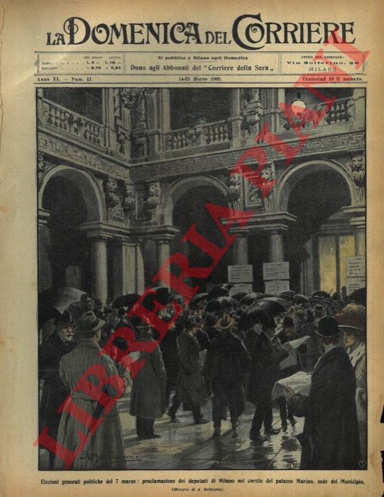 BELTRAME A. - - Proclamazione dei deputati di Milano nel cortile di Palazzo Marino.