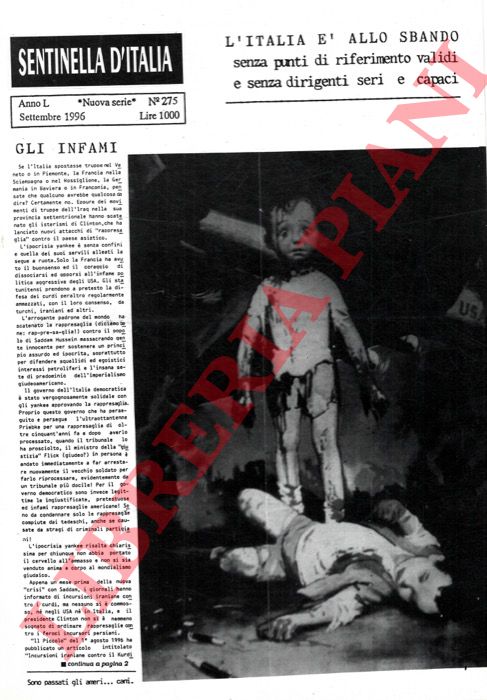 - - Sentinella d'Italia.