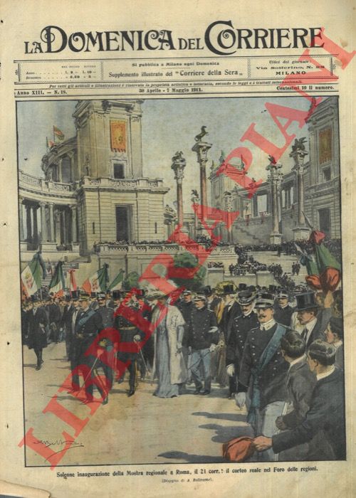 BELTRAME A. - - Il corteo reale all'inaugurazione della Mostra Regionale a Roma.