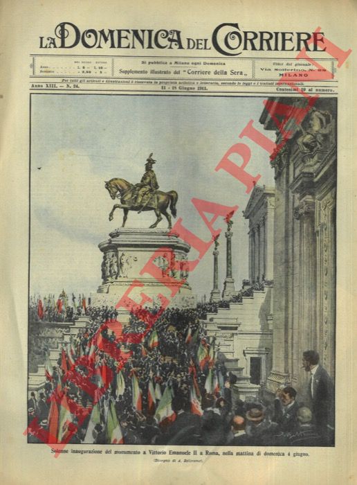 BELTRAME A. - - Inaugurazione del monumento a Vittorio Emanuele II.