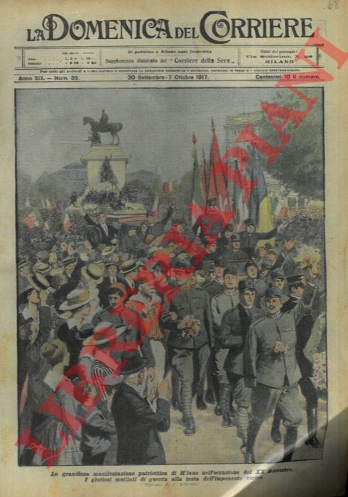 BELTRAME A. - - Mutilati di guerra alla testa del corteo durante la manifestazione patriottica di Milano nell'occasione del XX settembre.