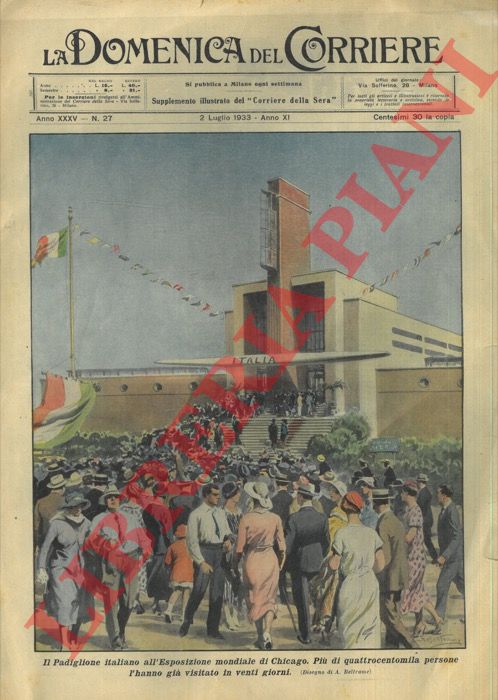 BELTRAME A. - - Il Padiglione italiano all'Esposizione mondiale di Chicago.