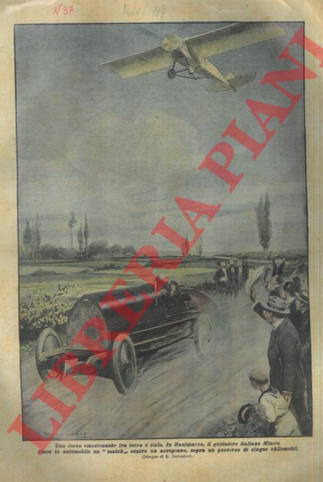 SALVADORI R. - - Il guidatore italiano Minoia vince in automobile un 