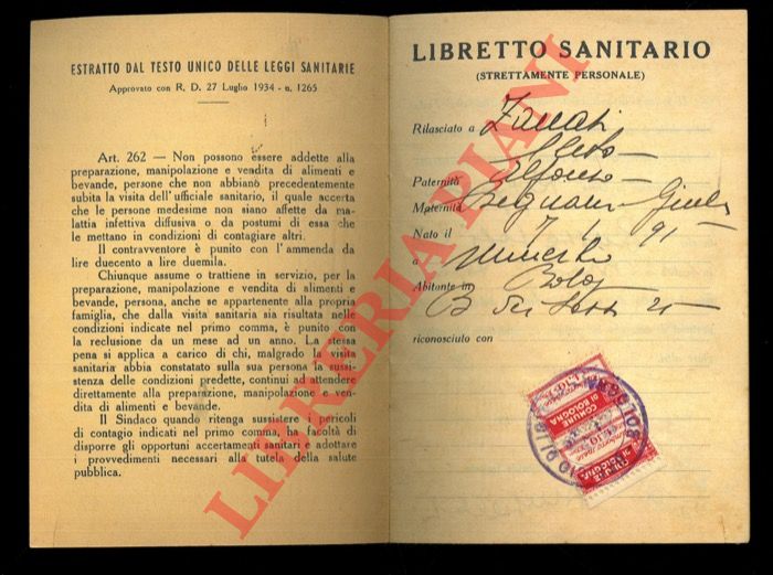 Comune di Bologna - Servizi d'Igiene e di Sanit - - Vigilanza sulle persone addette alla manipolazione e vendita di alimenti e bevande.