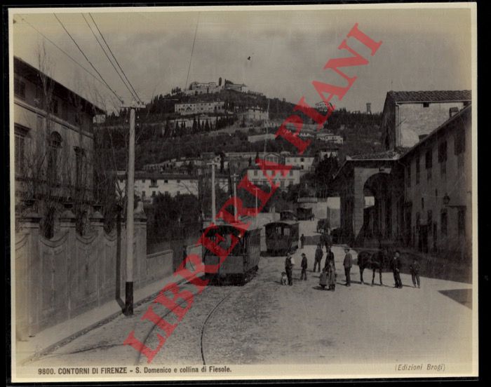 Brogi - - Fiesole. S. Domenico e collina.