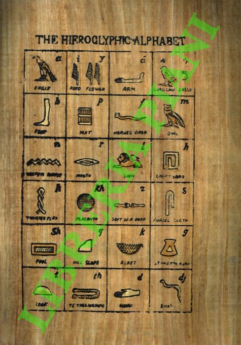 - - The hieroglyphoc alphabet.