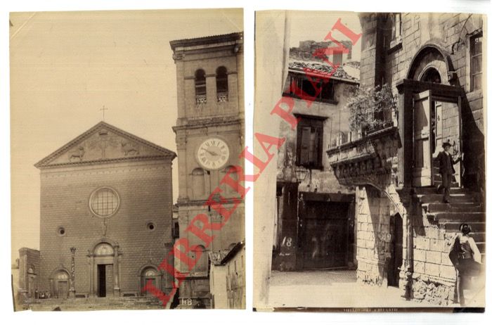 - - Viterbo. Casa dei gatti - Basilica S. Maria della Quercia.