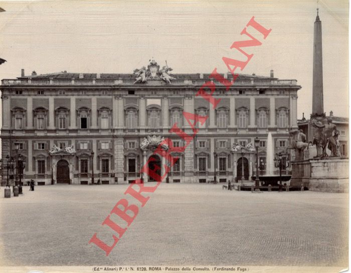 Alinari - - Roma. Palazzo della Consulta. (Ferdinando Fuga)