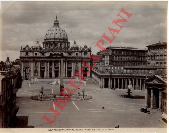 Alinari - - Roma. Piazza e Basilica di S. Pietro.