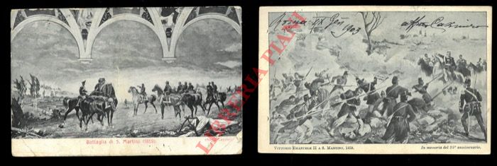 Reali. Militaria. - Vittorio Emanuele II a S. Martino, 1859.