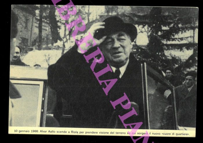 - - Alvar Aalto a Riola per prendere visione dei terreni ...