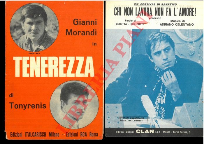- - Chi non lavora non fa l'amore - Era il tempo delle more - Bambina, bambina - Ma chi se ne importa - Tenerezza e altri sette spartiti.