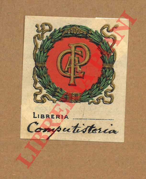- - Ex libris : CPA. Libreria Computisteria