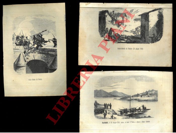 Salvioni Maria - - Combattimento di Rezzato - Fatto d'arme di Seriate -Garibaldi il 23 maggio 1859 passa c suoi il Ticino e sbarca a Sesto Calende.