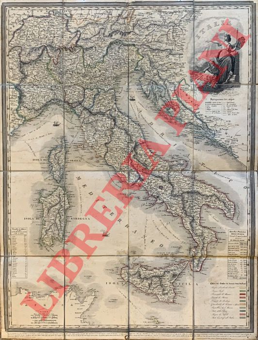 - - Carta geografica d'Italia