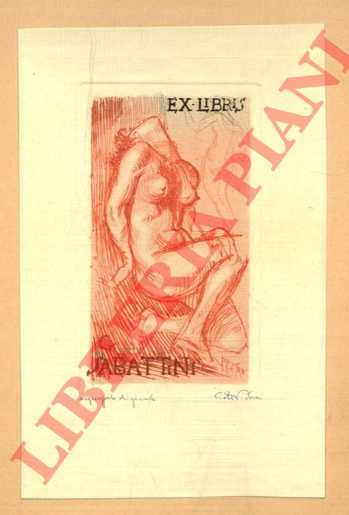 PIETRA Pietro - - Acquaforte originale, 1938, firmata, E.L. per Gino Sabattini, 