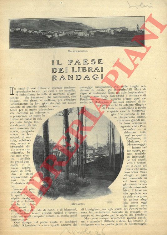 CUCCHETTI Gino - - Il paese dei librai randagi.