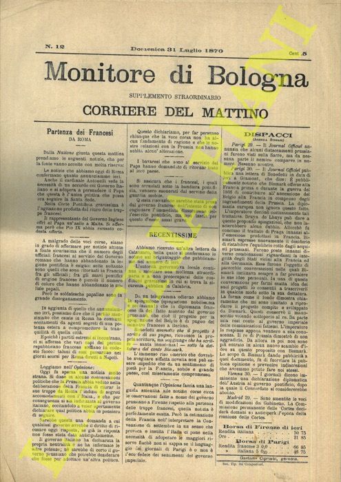 - - Monitore di Bologna. Supplemento straordinario Corriere del Mattino.