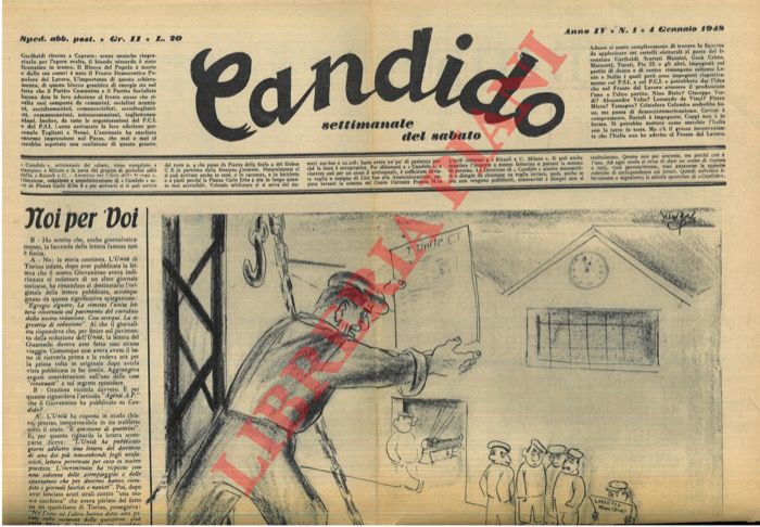Mosca & Guareschi - - Candido. Settimanale del sabato. 1948.