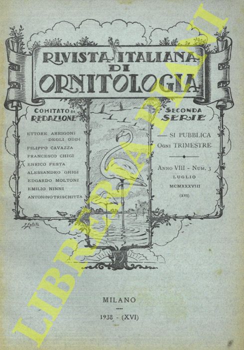 R.I.O. - (Imparati, Moltoni) - - Rivista Italiana di Ornitologia. Seconda Serie. 1938