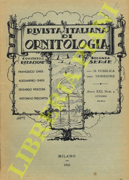 R.I.O. - (Tornielli, Moltoni, Taibel) - - Rivista Italiana di Ornitologia. Seconda Serie. 1951