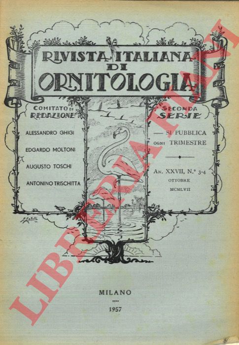 R.I.O. - (Orlando, Moltoni) - Rivista Italiana di Ornitologia. Seconda Serie. 1957