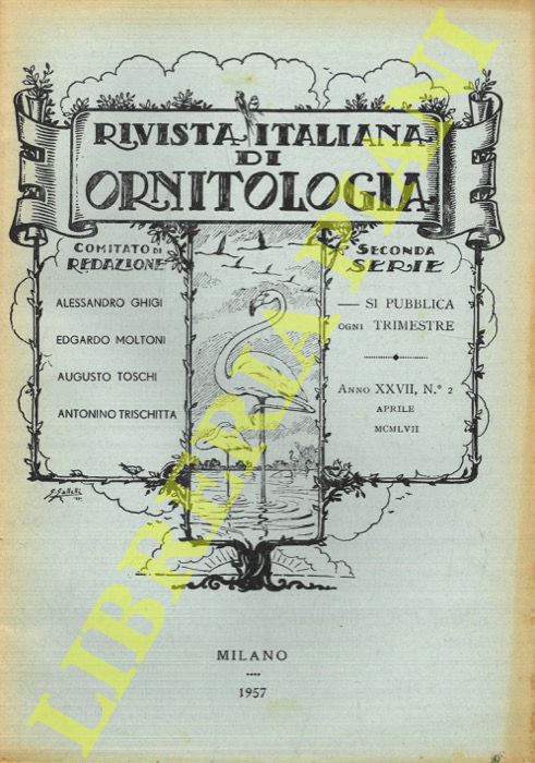 R.I.O. - (Tornielli, Moltoni) - Rivista Italiana di Ornitologia. Seconda Serie. 1957