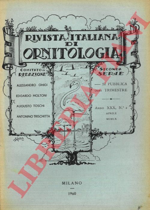 R.I.O. - (Moltoni, Guerra) - Rivista Italiana di Ornitologia. Seconda Serie. 1960
