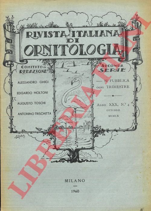 R.I.O. - (Moltoni, Brambolini, Malmerendi) - Rivista Italiana di Ornitologia. Seconda Serie. 1960