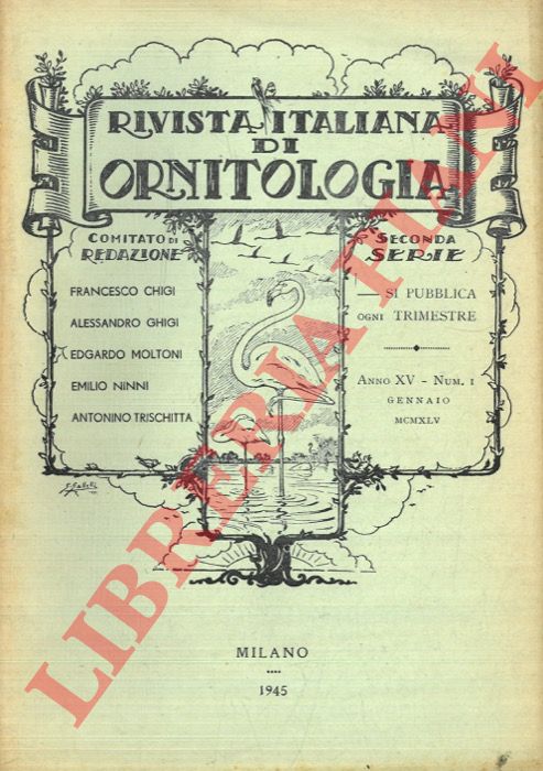 R.I.O. - (Moltoni, Lucheschi) - Rivista Italiana di Ornitologia. Seconda Serie. 1945