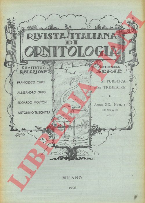 R.I.O. - (Pesenti, Toschi, Moltoni, Rossi, Taibel, De Beaux) - Rivista Italiana di Ornitologia. Seconda Serie. 1950