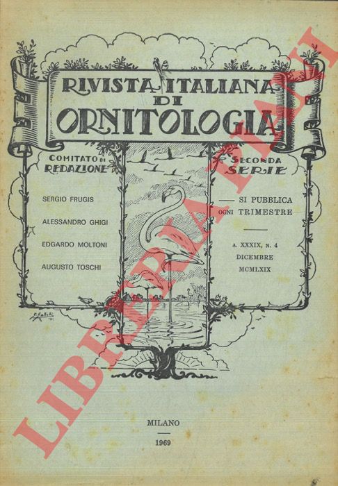 R.I.O. - (Span, Toschi, Bianchi) - Rivista Italiana di Ornitologia. Seconda Serie. 1969