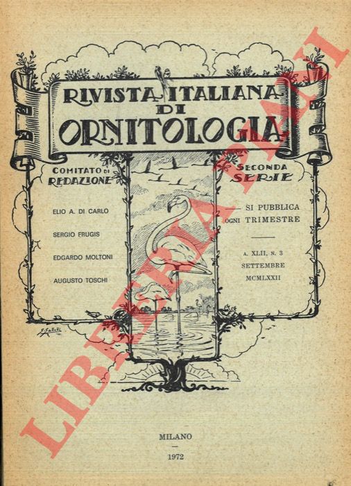 R.I.O. - (Tornielli, Priolo, Mocci De Martis, Semprini, Taibel) - Rivista Italiana di Ornitologia. Seconda Serie. 1972
