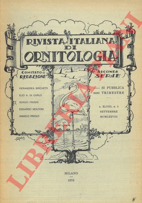 R.I.O. - (Allavena, Brichetti, Ferlini, Schiavone) - Rivista Italiana di Ornitologia. Seconda Serie. 1978