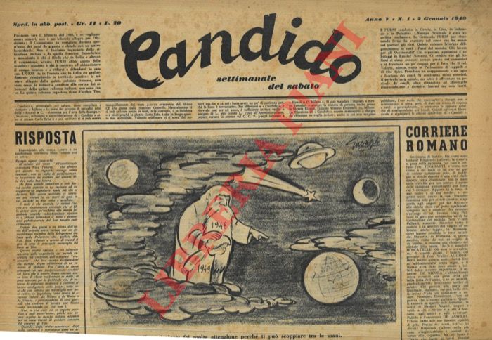 Mosca & Guareschi - - Candido. Settimanale del sabato. 1949.