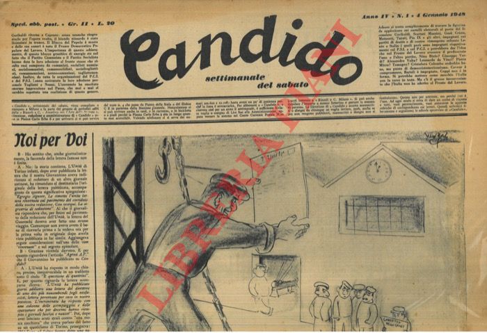 Mosca & Guareschi - - Candido. Settimanale del sabato. 1948.
