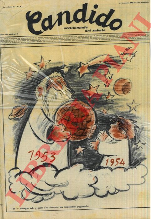 Guareschi - - Candido. Settimanale del sabato. 1954.