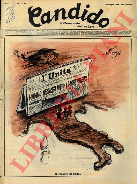 Guareschi - - Candido. Settimanale del sabato. 1953.