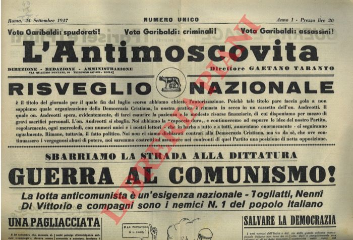 - - L'Antimoscovita. Risveglio Nazionale.