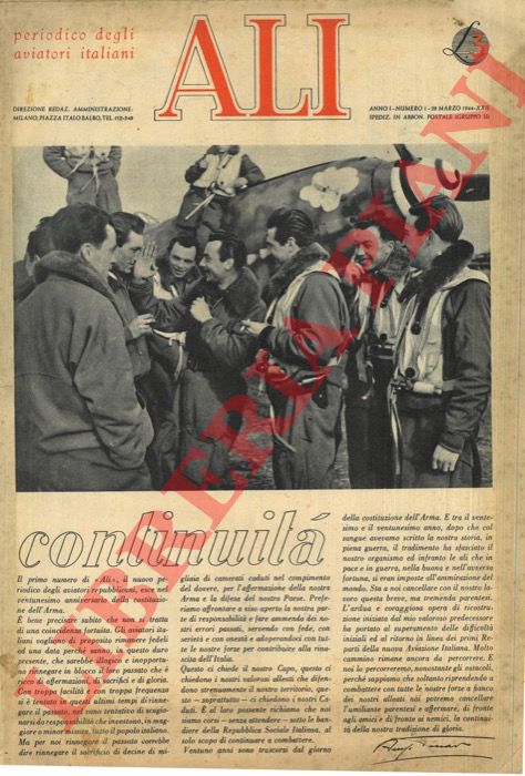 - - Ali. Periodico degli aviatori italiani.