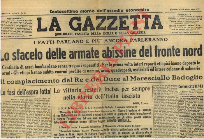 - - Lo sfacelo delle armate abissine ... - Gli avvenimenti austriaci nella luce di Roma