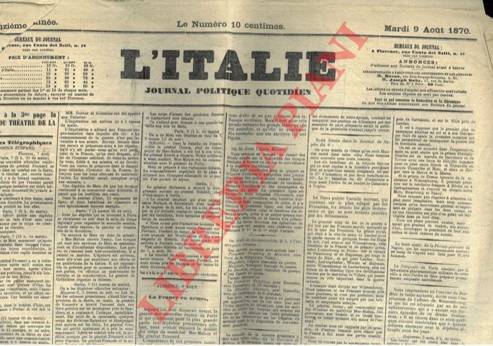 - - L'Italie. Journal politique quotidien.