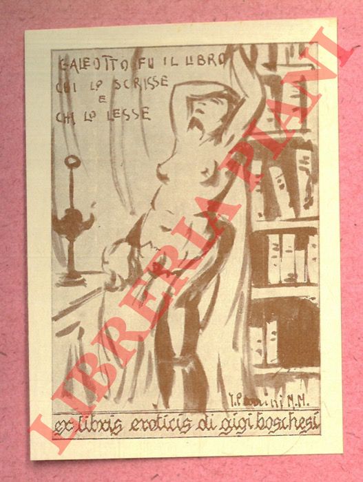 PARRINI Ezio. - Due foglietti xilografici, non firmati, 1925, uno di cm. 10,0 x 7, in marron 