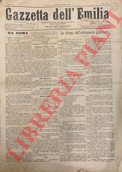 - - Gazzetta dell'Emilia. Monitore di Bologna. 1885.