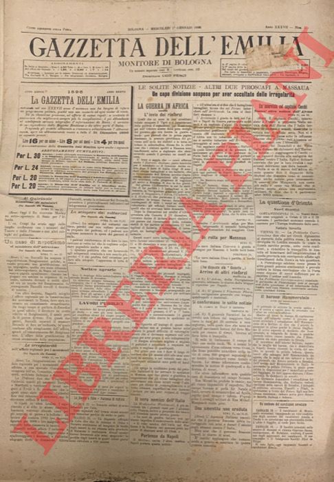 - - Gazzetta dell'Emilia. Monitore di Bologna. 1896.