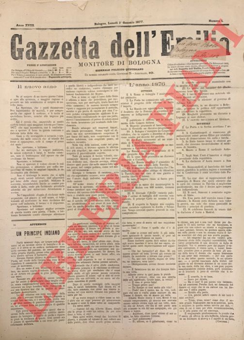 - - Gazzetta dell'Emilia. Monitore di Bologna. 1877.