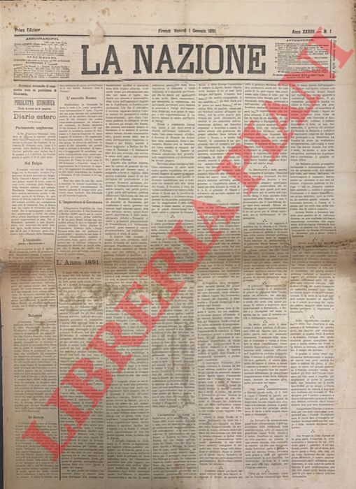 - - La Nazione. 1892.