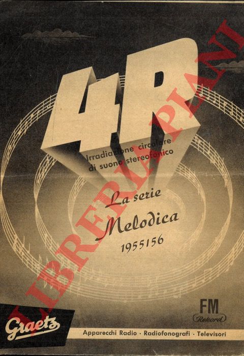 GRAETZ - - 4R. La Serie Melodica 1955/56.