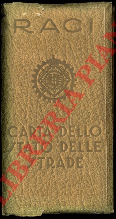 RACI - - Carta dello stato delle strade. Con : Notiziario per l' automobilista - Codice della strada - RACI. Alberghi e Autorimesse affiliate. Distributori di benzina - Posti di custodia. Carta d'Italia 1: 1.000.000, XVII edizione