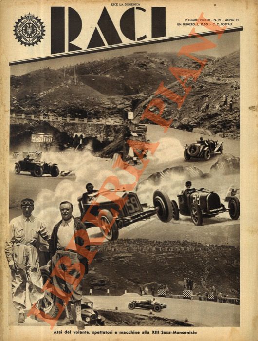 - - RACI. 1933. Settimanale ufficiale del Reale Automobile Club d'Italia.